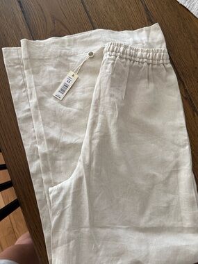 Max Studio london linen blend wideleg pants , Sz XS,  NWT